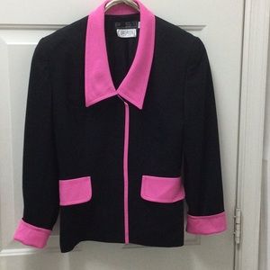 PSI COUTURE JACKET BLACK/PINK SIZE 8